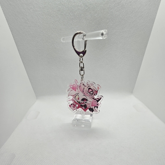 Hazbin Hotel Keychains! Angel Dust, SirPentious, Egg Bois, Cherry Bomb, Fat Nug - Picture 13 of 14